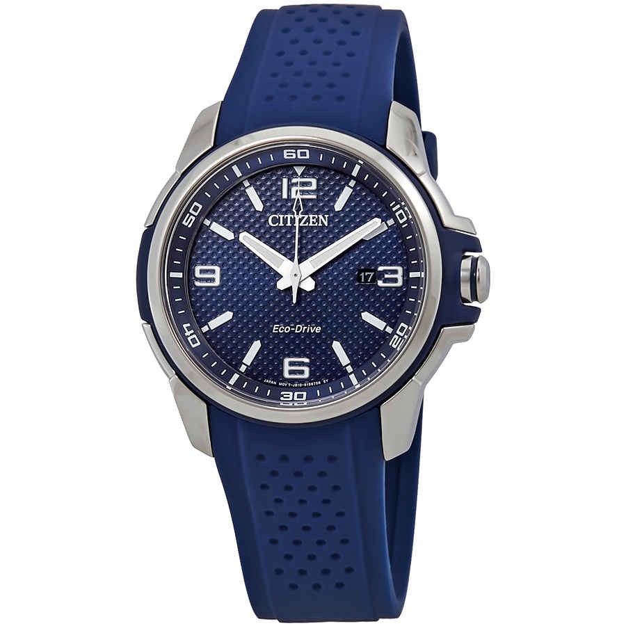 Citizen AR Blue Dial Blue Polyurethane Eco-Drive Men\'s Watch AW1158-05L