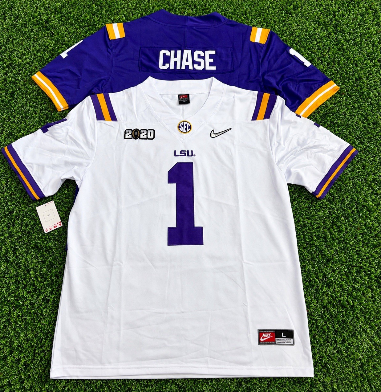 NEW Ja'Marr Chase LSU Tigers National Championship Jersey SHIPS FAST