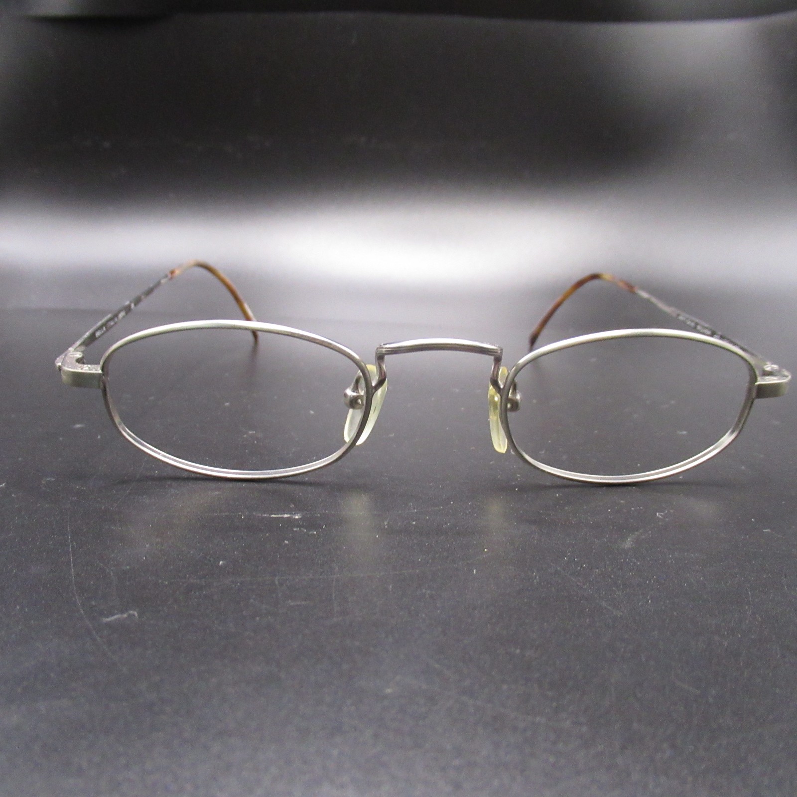 Bella Italia Eyeglass Frames Antique Silver Oval 45-22/140 Full Rim Metal China