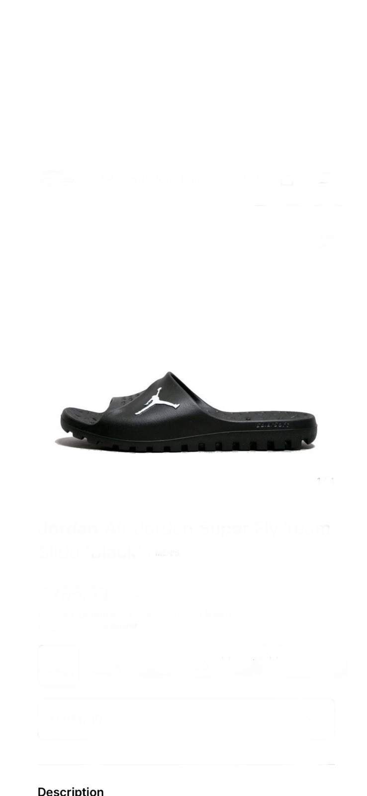 Please read details for future listings/ Jordan super.fly team slides Please read details for future listings/ Jordan super.fly team slides