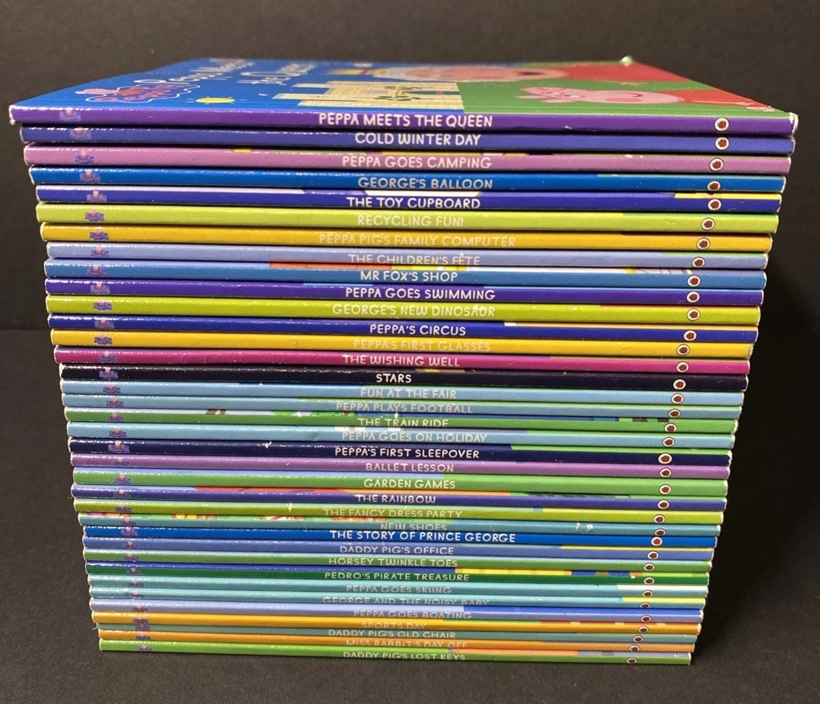Peppa Pig Lot 36 Mini Paperback Storybook Collection Ages 3-6 PreK-1st