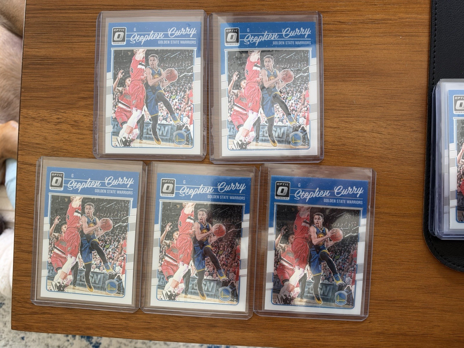 2016-17 Panini Donruss Optic 1st Year Stephen Curry #135 Warriors LOTx5