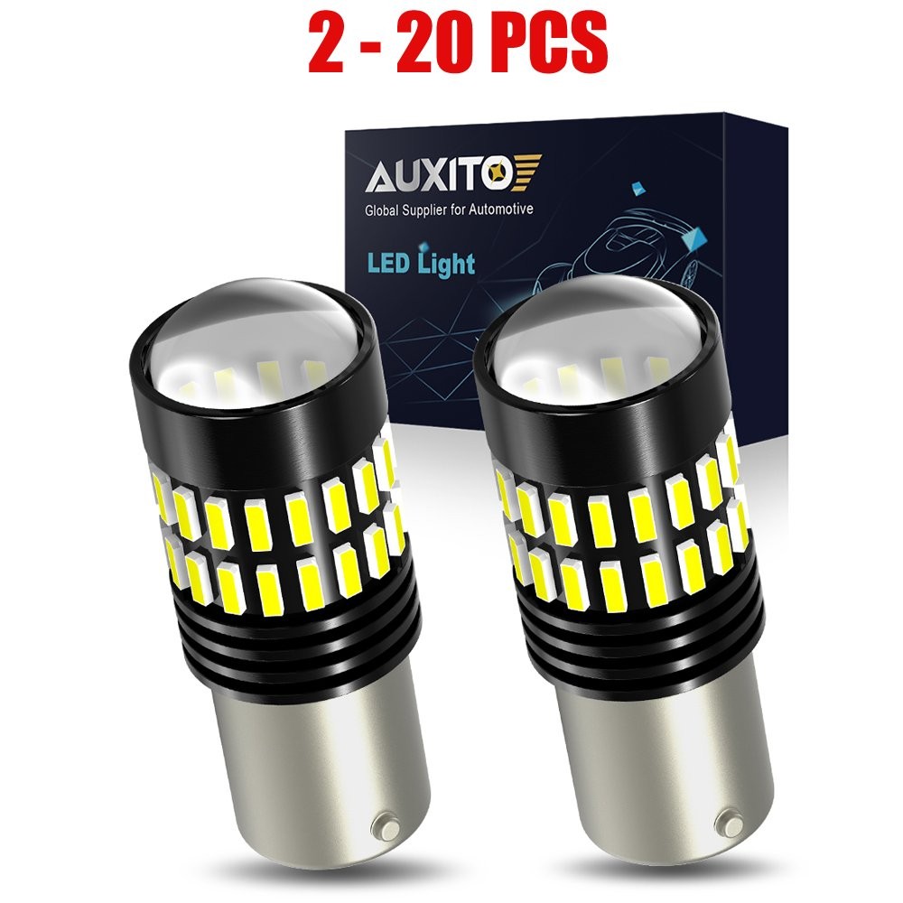 2-20x AUXITO 2*1156 LED Reverse Back Up Turn Tail Brake Light Bulbs 6000K White