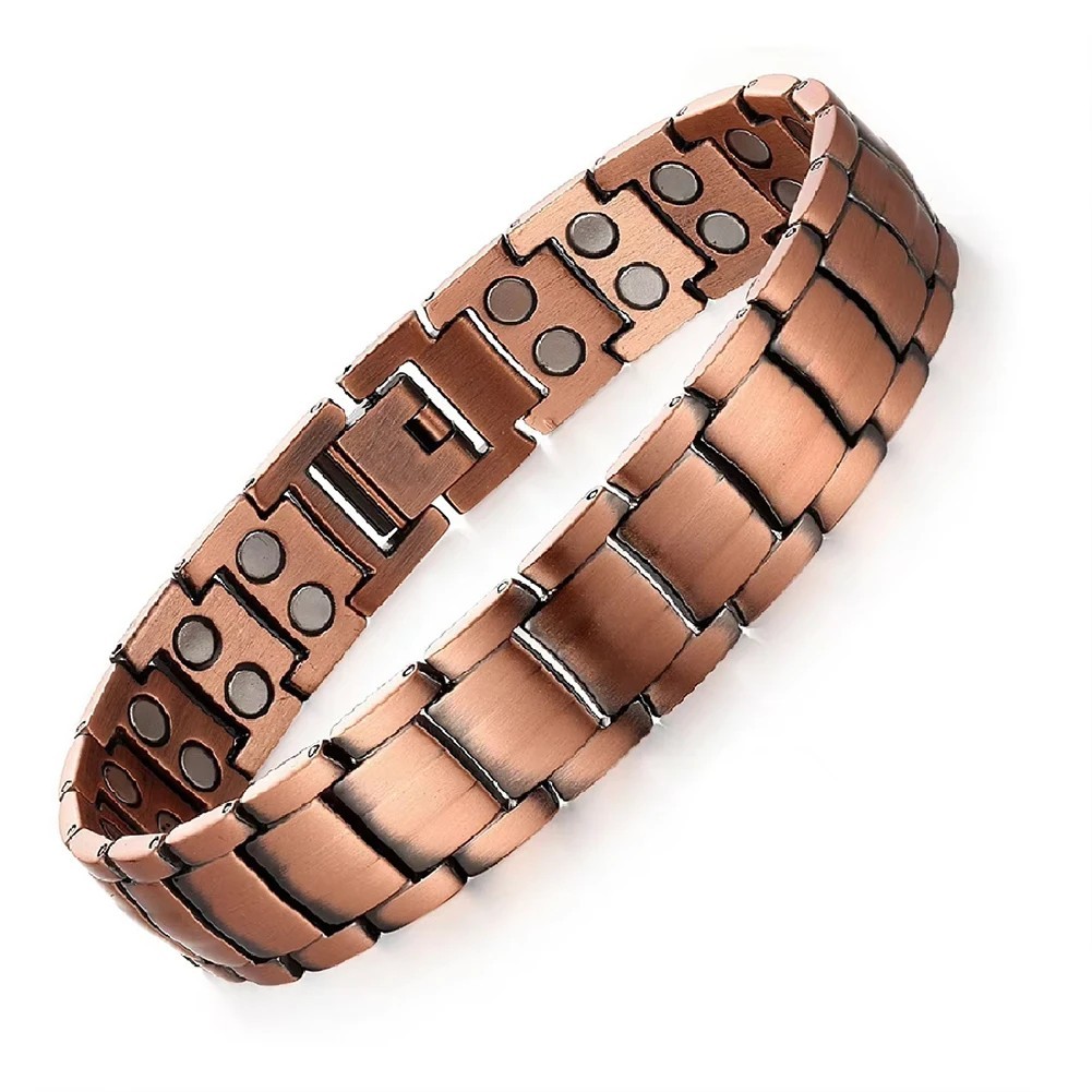 Pulsera magnética de cobre puro para hombres y mujeres Energy Arthritis Pain Va Pulsera magnética de cobre puro para hombres y mujeres Energy Arthritis Pain Va