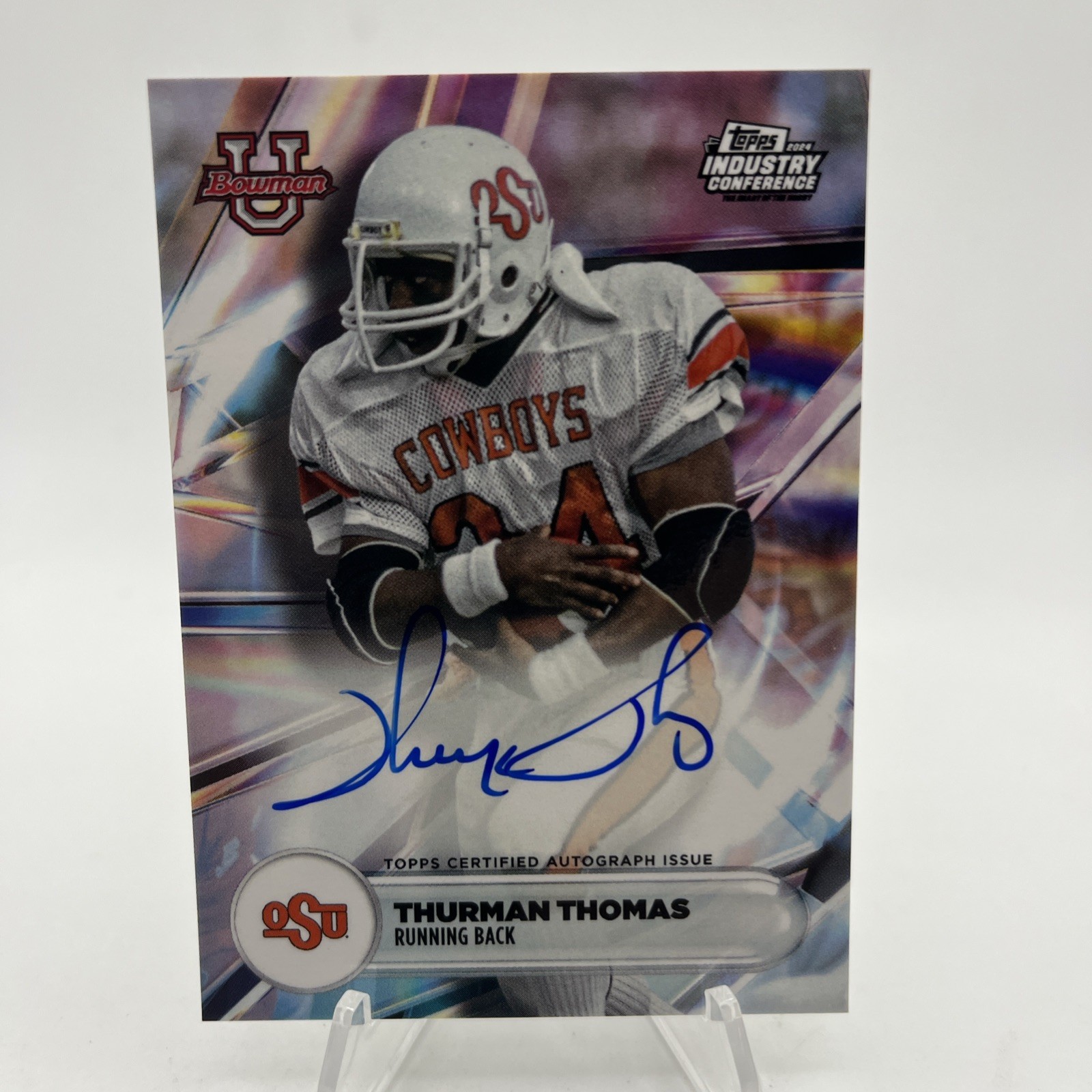 2024 Topps Industry Conference - Sports On Card Auto Thurman Thomas OSU BILLS 2024 Topps Industry Conference - Sports On Card Auto Thurman Thomas OSU BILLS