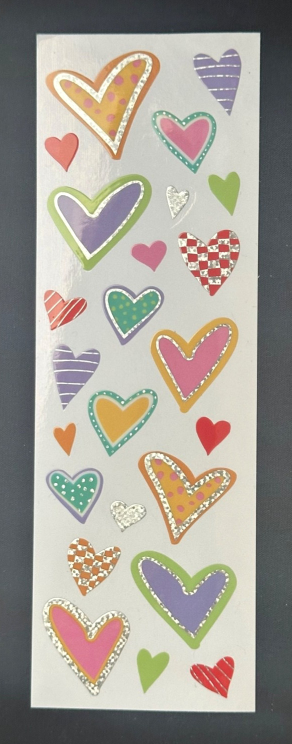 Rare Vintage Mrs. Grossman Limited Edition HEART Stickers ~ NLA, HTF