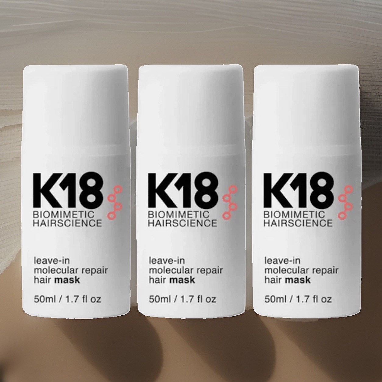 3 Pack K18 Leave In Molecular Repair Hair Mask Biomimetic Hairscience 50 ml 3 Pack K18 Leave In Molecular Repair Hair Mask Biomimetic Hairscience 50 ml