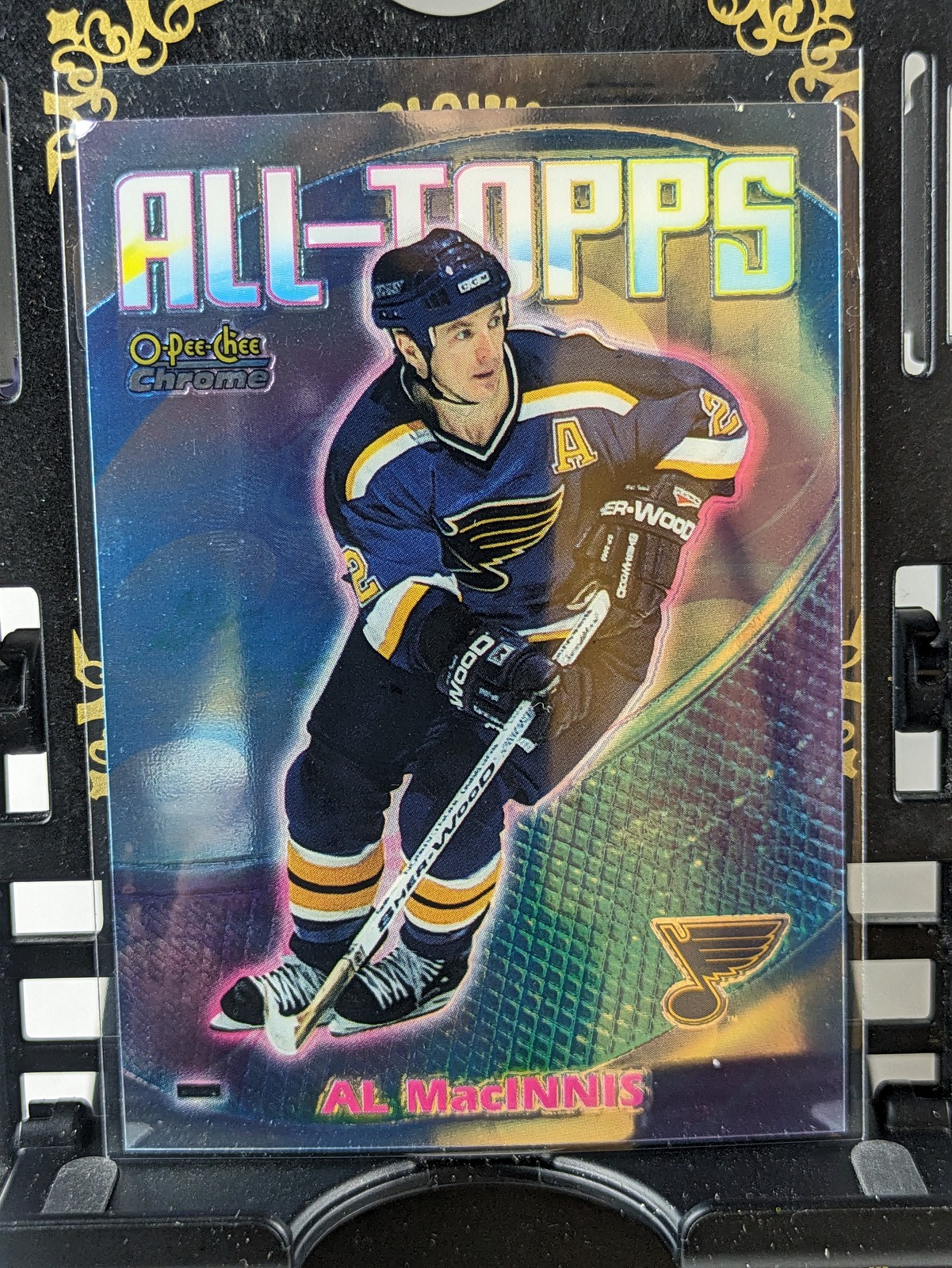 1999-00 O-Pee-Chee Chrome Al MacInnis #AT4 All-Topps Refractors NM