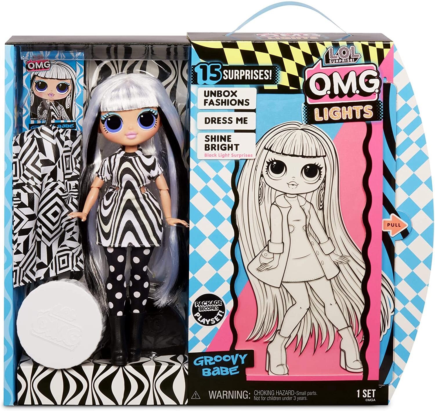 L.O.L. Surprise OMG Lights Groovy Babe Fashion Doll - 565154E7C