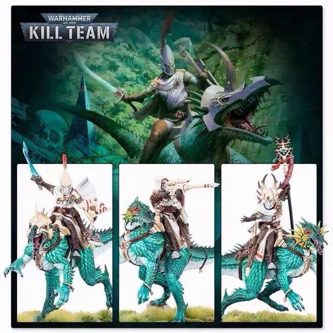 [new] Dragon Masters Warhammer 40k Kill Team Exodite: Aeldari Models NOS