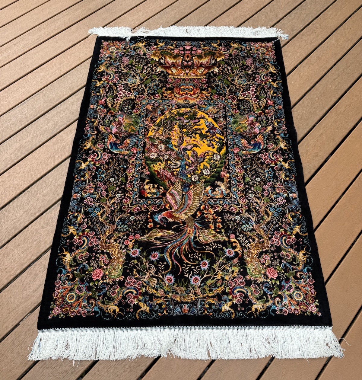 High Quality Silk Rug Wall Hanging Pictorial Persiann’ Silk Rug Carpet 3x5 Ft High Quality Silk Rug Wall Hanging Pictorial Persiann’ Silk Rug Carpet 3x5 Ft