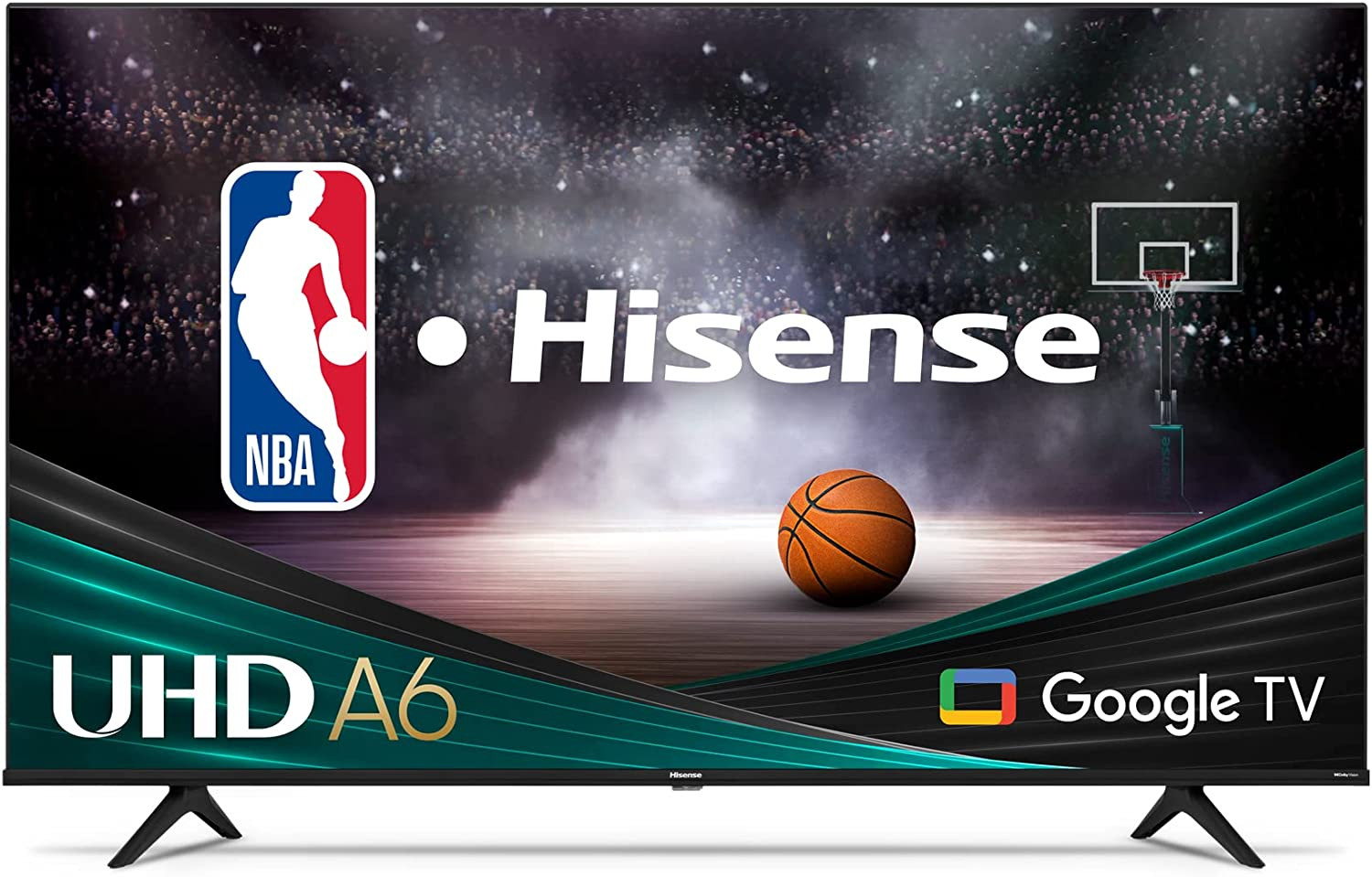 Hisense 65-Inch Class A6 Series 4K UHD Smart Google TV with Alexa Compatibility,