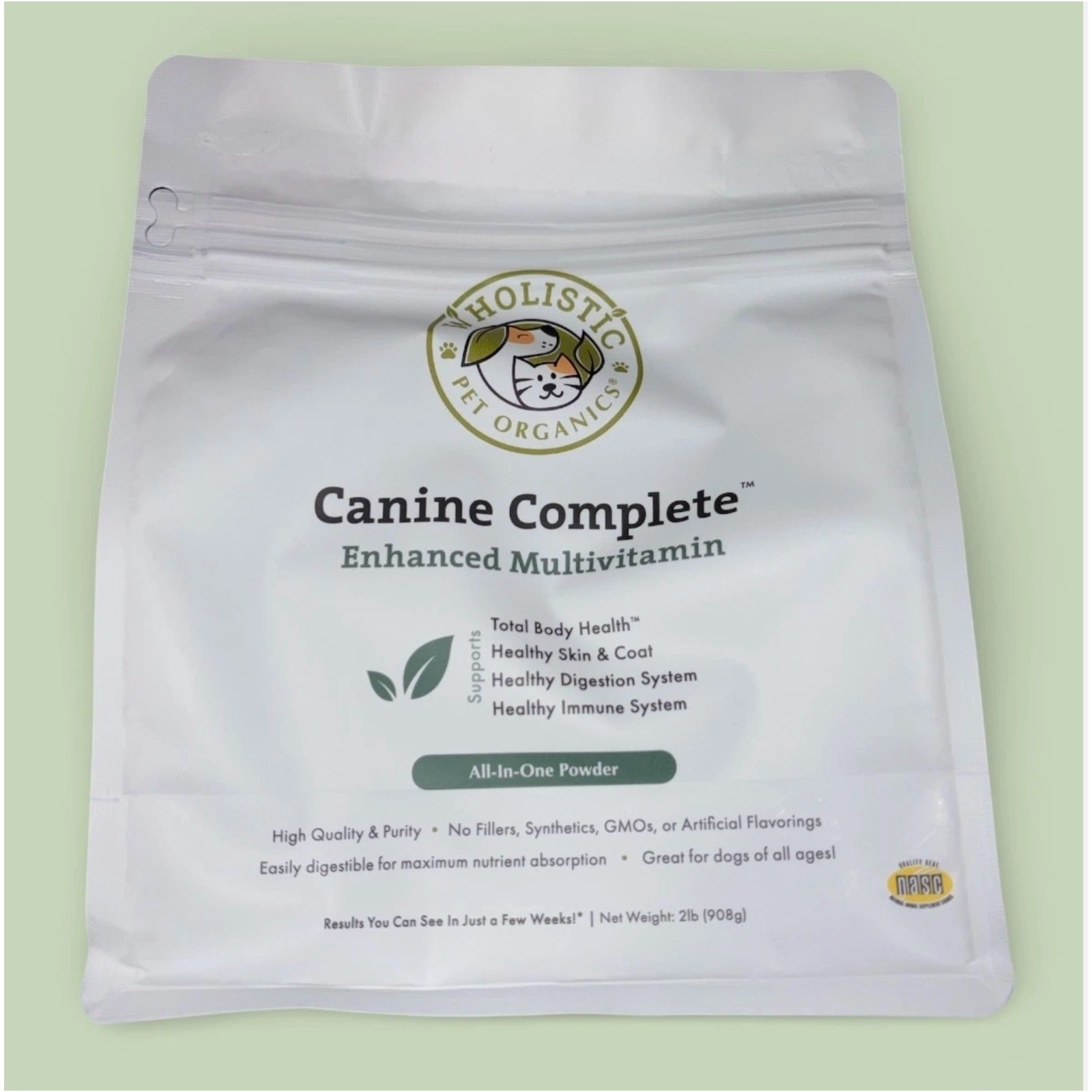 Wholistic Pet Organics Canine Complete Dog Multivitamin - 2 Lbs - Food Topper