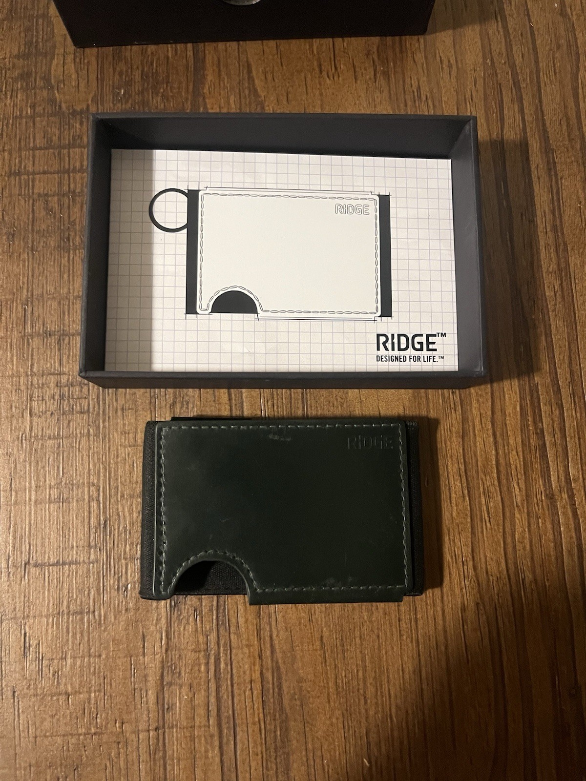 Ridge BiFlex Leather Wallet green