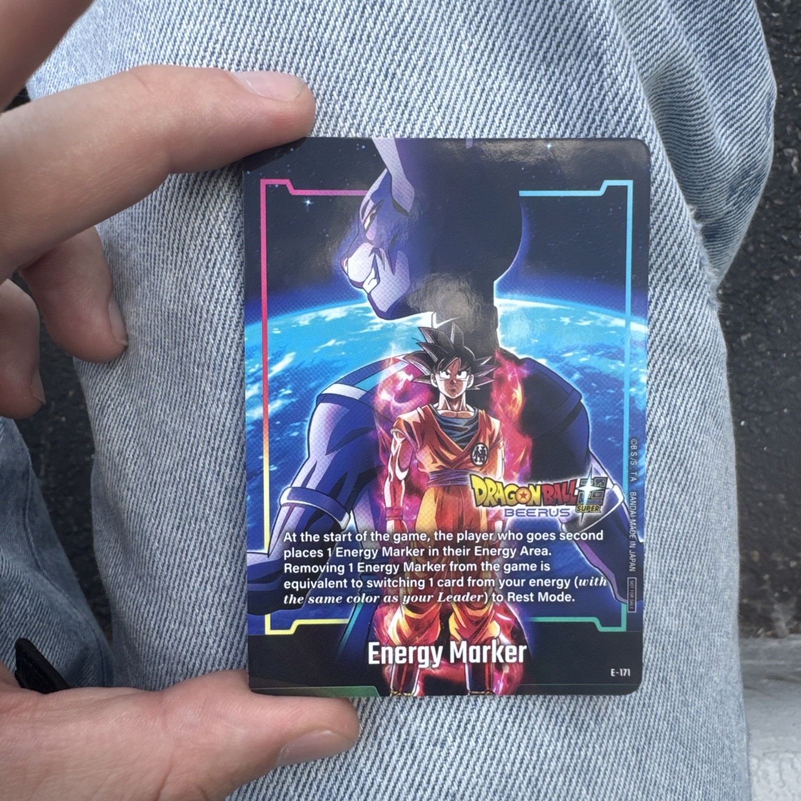 2026 NYCC Dragon Ball Card Game Super Sayain God Goku Energy Marker E-171 2026 NYCC Dragon Ball Card Game Super Sayain God Goku Energy Marker E-171