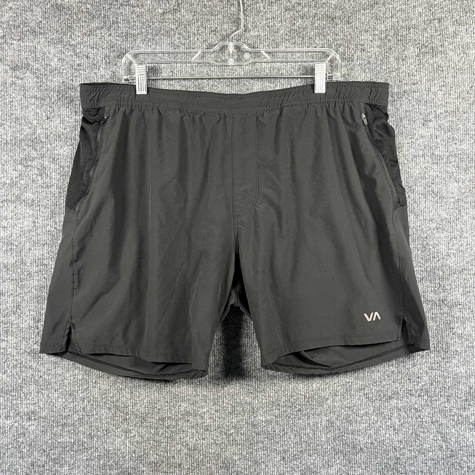 RVCA 7” Liner Shorts Mens XL Black Yogger Workout Gym Athletic Running Stretch RVCA 7” Liner Shorts Mens XL Black Yogger Workout Gym Athletic Running Stretch