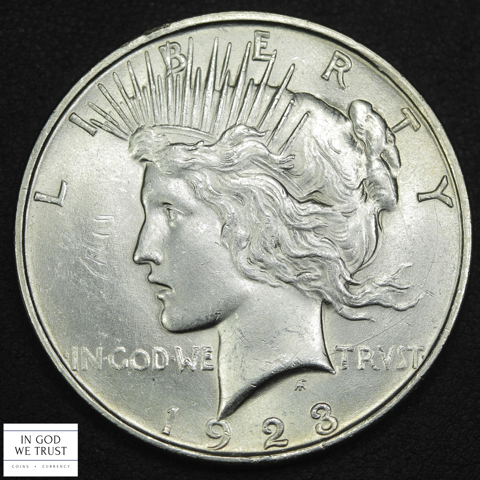 1923 D Peace Silver Dollar $1 (MS UNC)