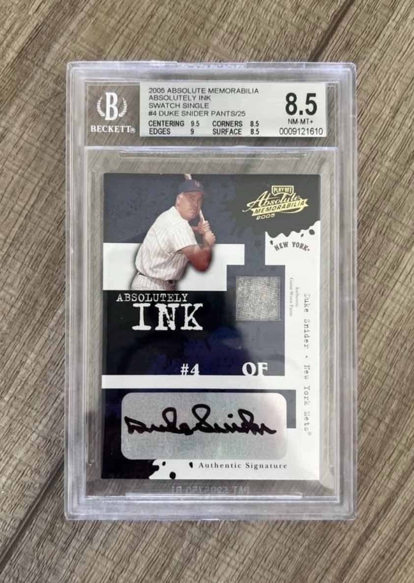 Donruss/Playoff 2005 Absolute Memorabilia Absolutely Ink Duke Snider Auto /25