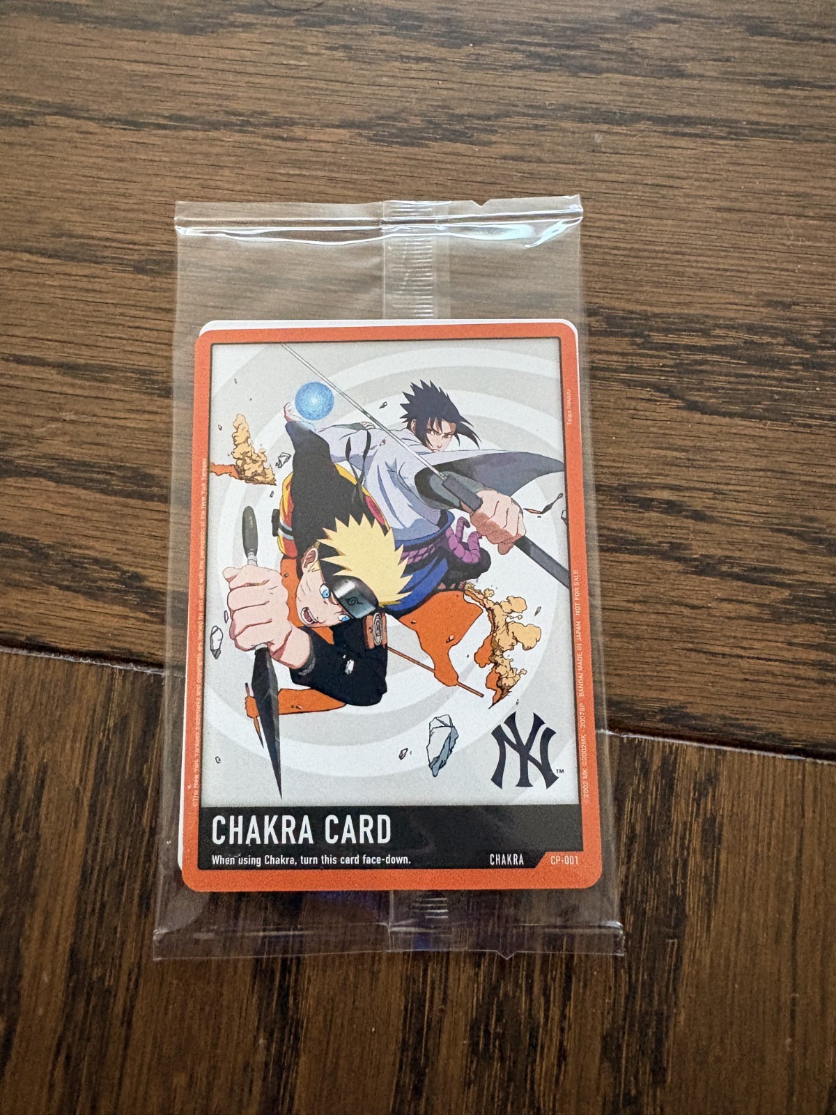 2026 Naruto x NY Yankees CP-001 Chakra Card Yankee Stadium Promo Sealed