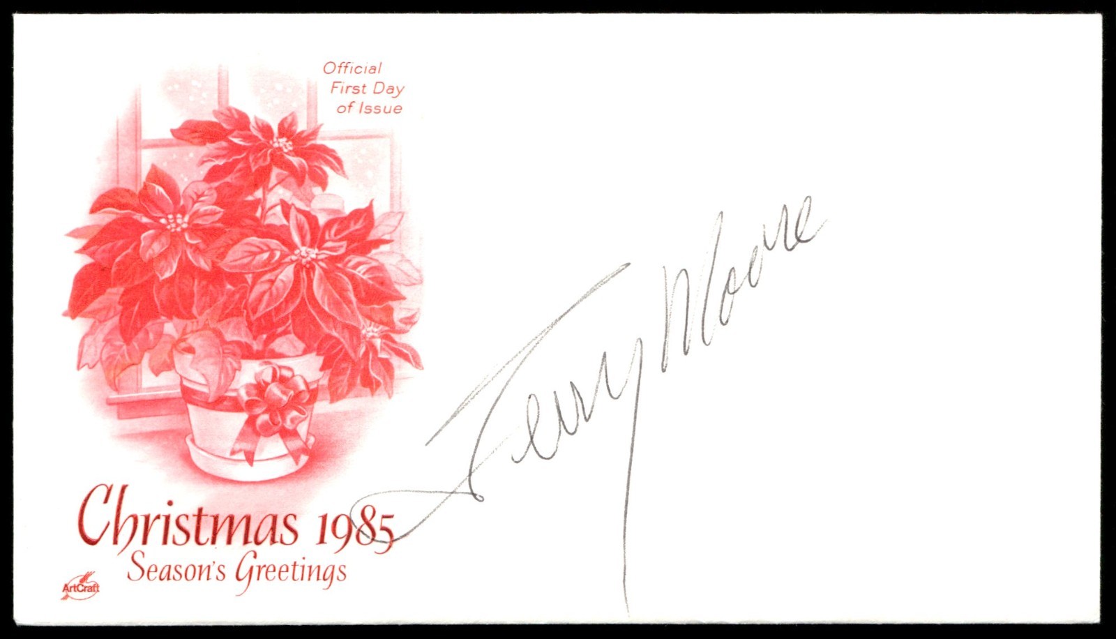Actress Terry Moore First 1st Day Cover Signed -Rare Vintage FDC Autograph Actress Terry Moore First 1st Day Cover Signed -Rare Vintage FDC Autograph