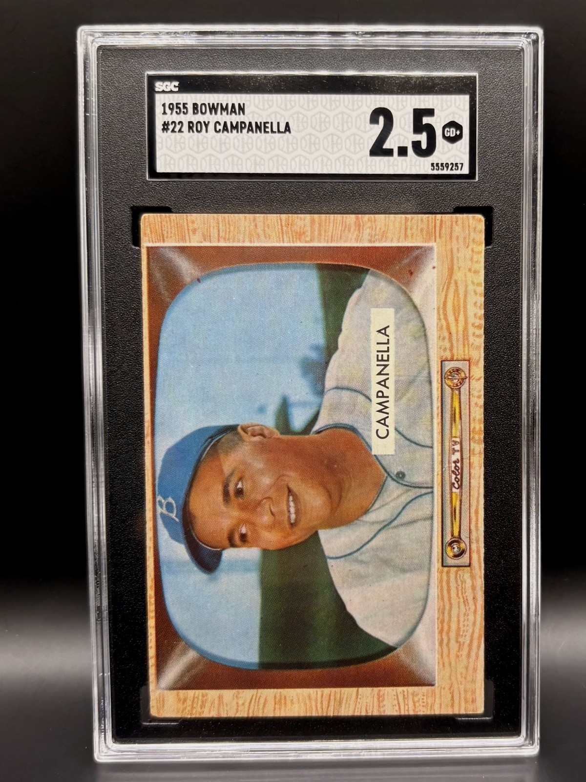 1955 Bowman - Roy Campanella #22 Well Centered Good Color SGC 2.5 1955 Bowman - Roy Campanella #22 Well Centered Good Color SGC 2.5