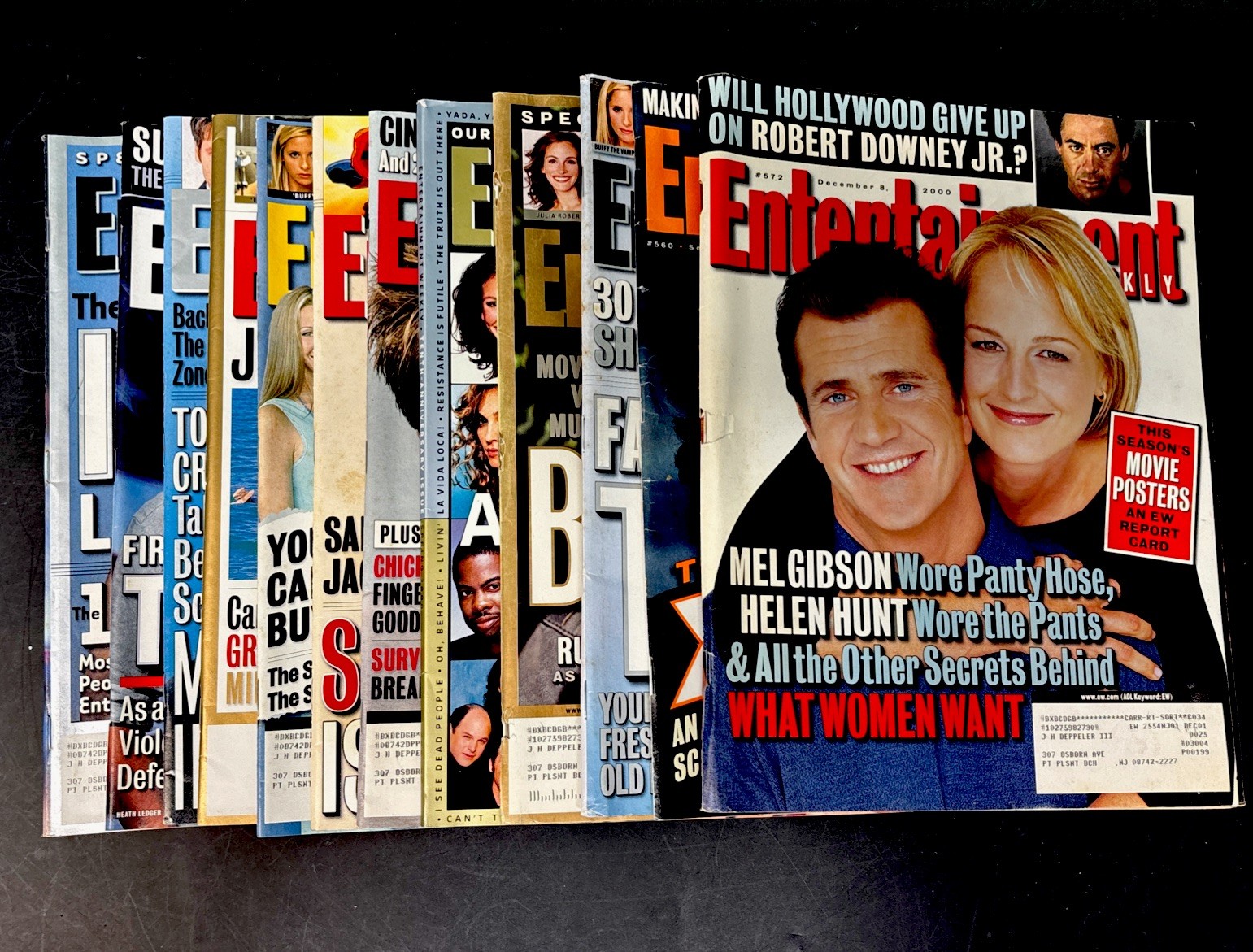 Entertainment Weekly Magazine Lot 12 Issues 2000 Vintage