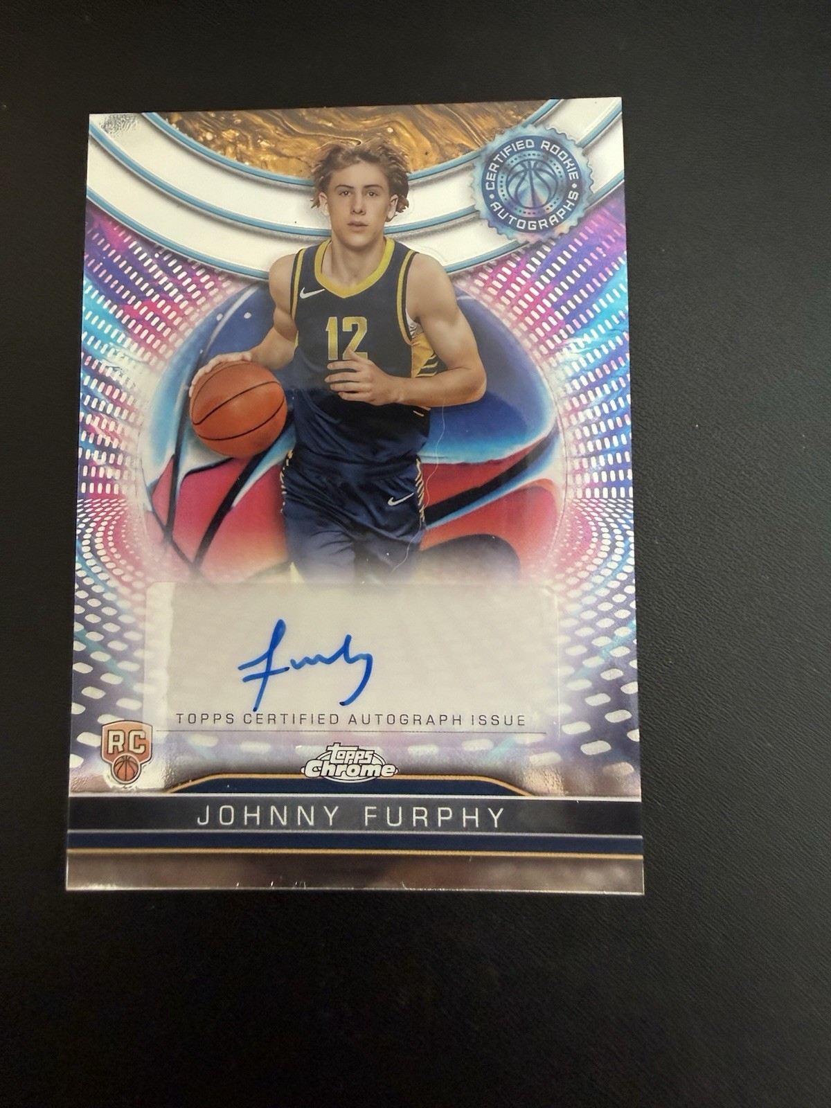 Topps Chrome 2024-25 Johnny Furphy RC Auto Certified Rookie Autographs