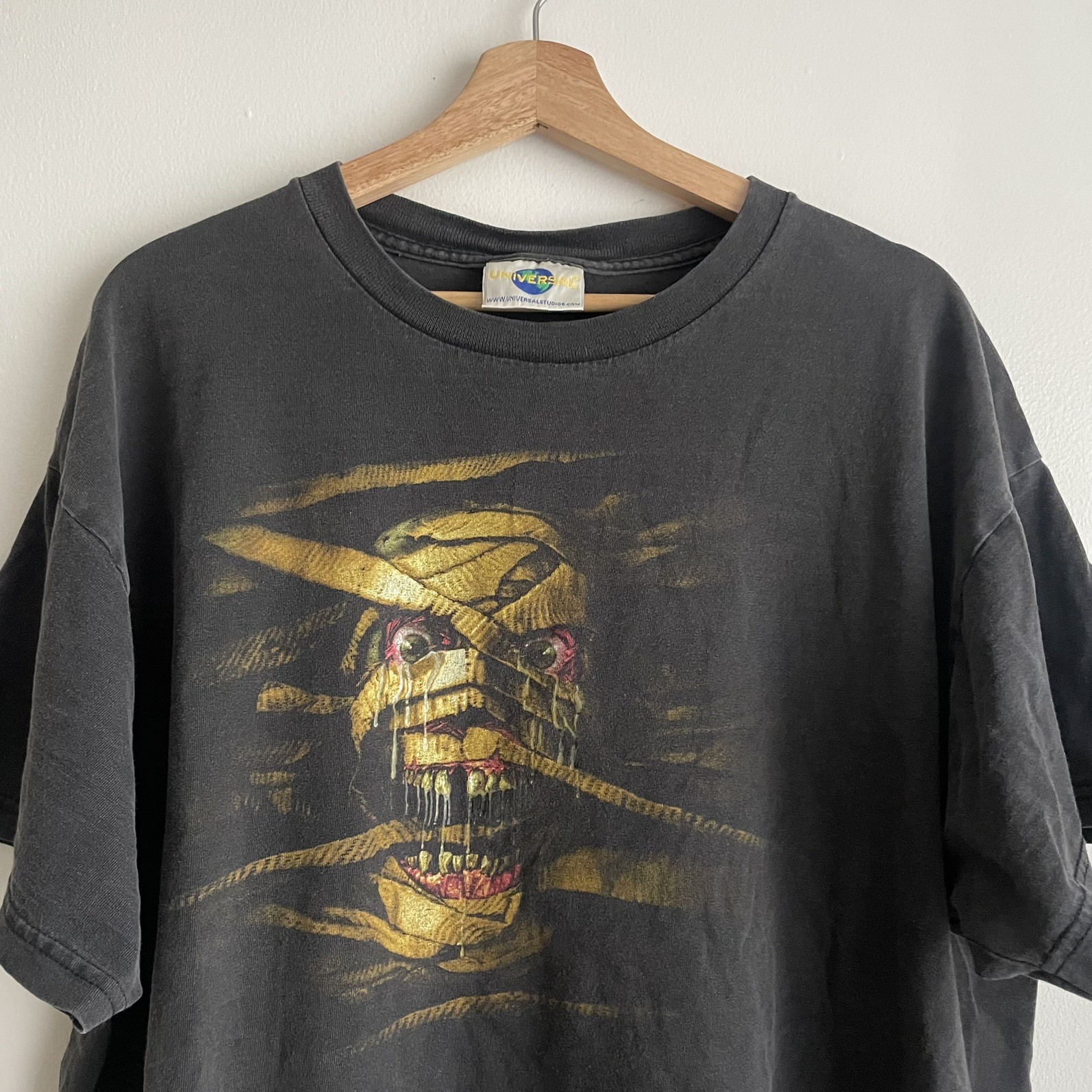 Vintage 1999 Halloween Horror Nights Universal Mummy T Shirt XL boxy read 