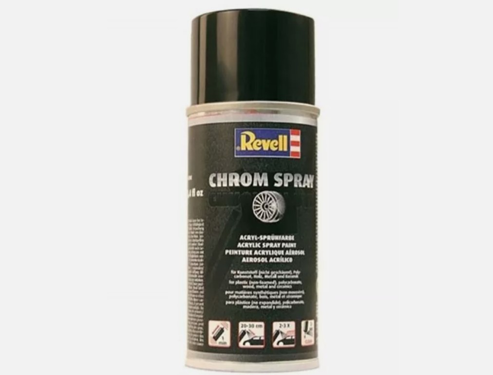Revell 150ml Acrylic Chrome Spray Paint 39628