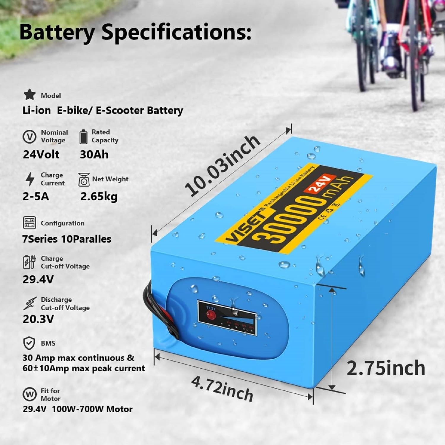 48V 36V 24V 10Ah/14Ah/20Ah/30Ah Battery for 200W-1000W Electric Bicycle Bike