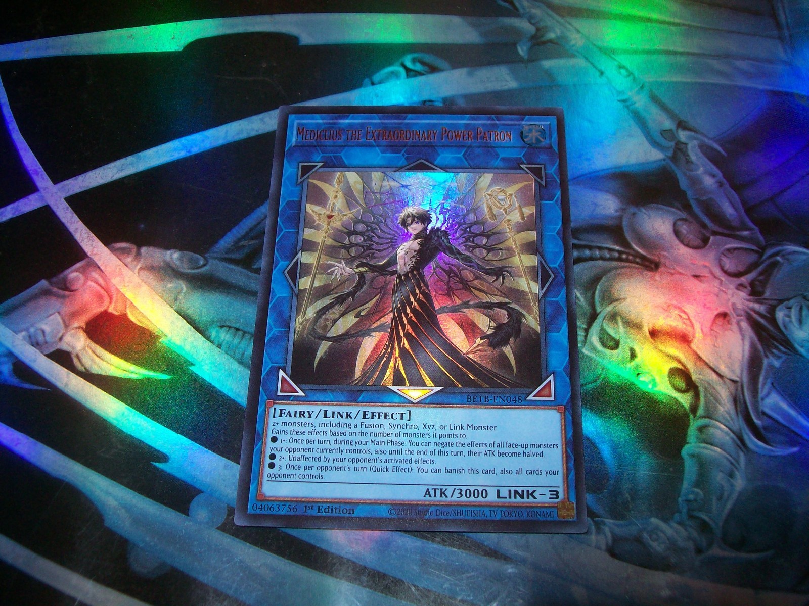 Mediclius the Extraordinary Power Patron 1st Edition Ultra Rare BETB-EN048
