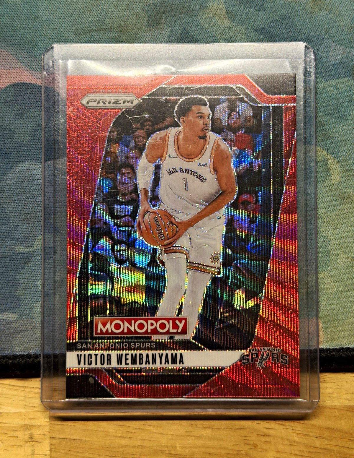Panini 2024-25 Prizm Monopoly Victor Wembanyama Spurs Red Prizm #73 NBA