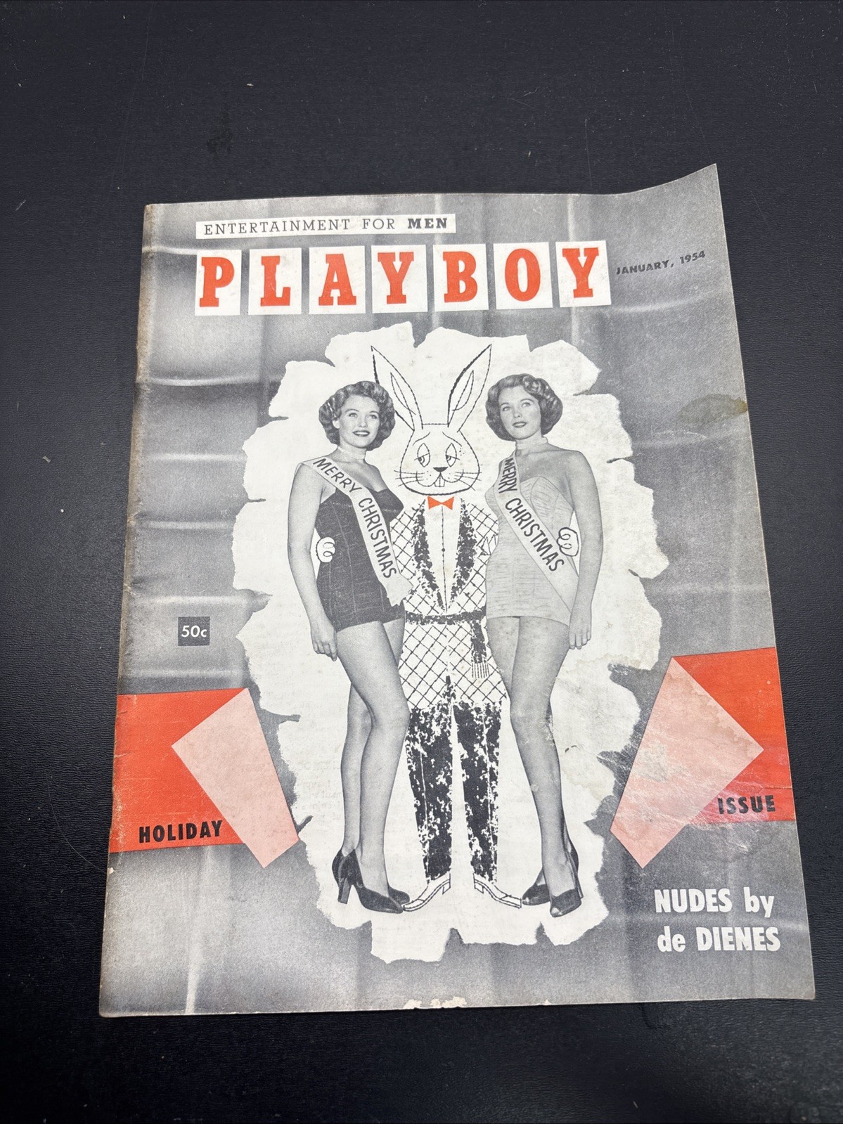 Vintage Playboy Magazine January 1954 Original RARE Early Issue Collectible Vintage Playboy Magazine January 1954 Original RARE Early Issue Collectible