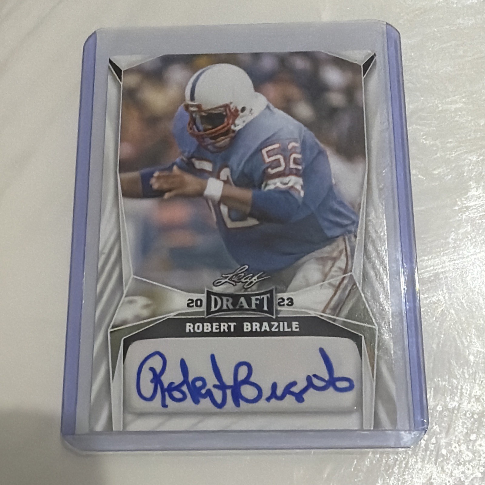 Leaf 2023 Leaf Draft Robert Brazile Autographs Auto BA-RB4 Houston Oilers