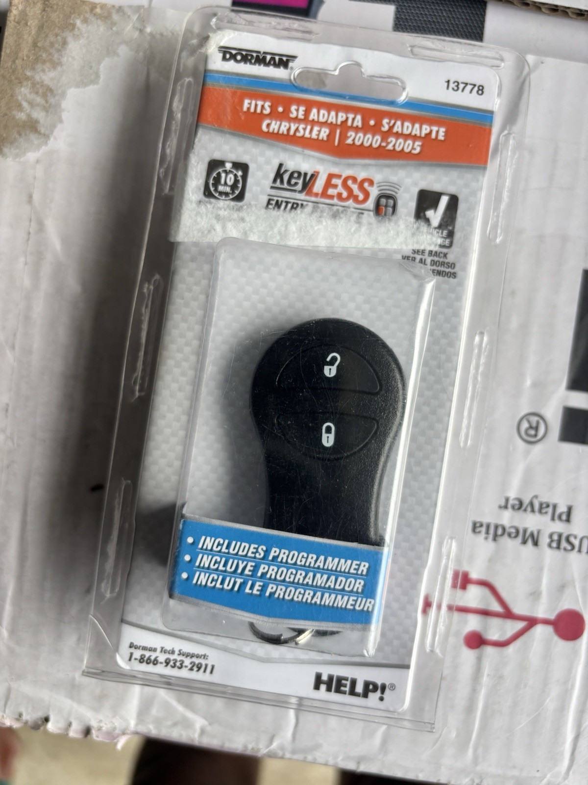 Dorman 13778 Keyless Entry 3-button Remote *NEW* Dorman 13778 Keyless Entry 3-button Remote *NEW*