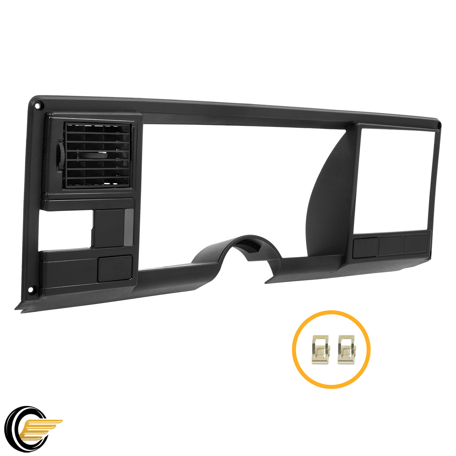Black Gauge Cluster Dash Bezel Trim For 1988-94 Chevy GMC C/K Truck C1500 K1500