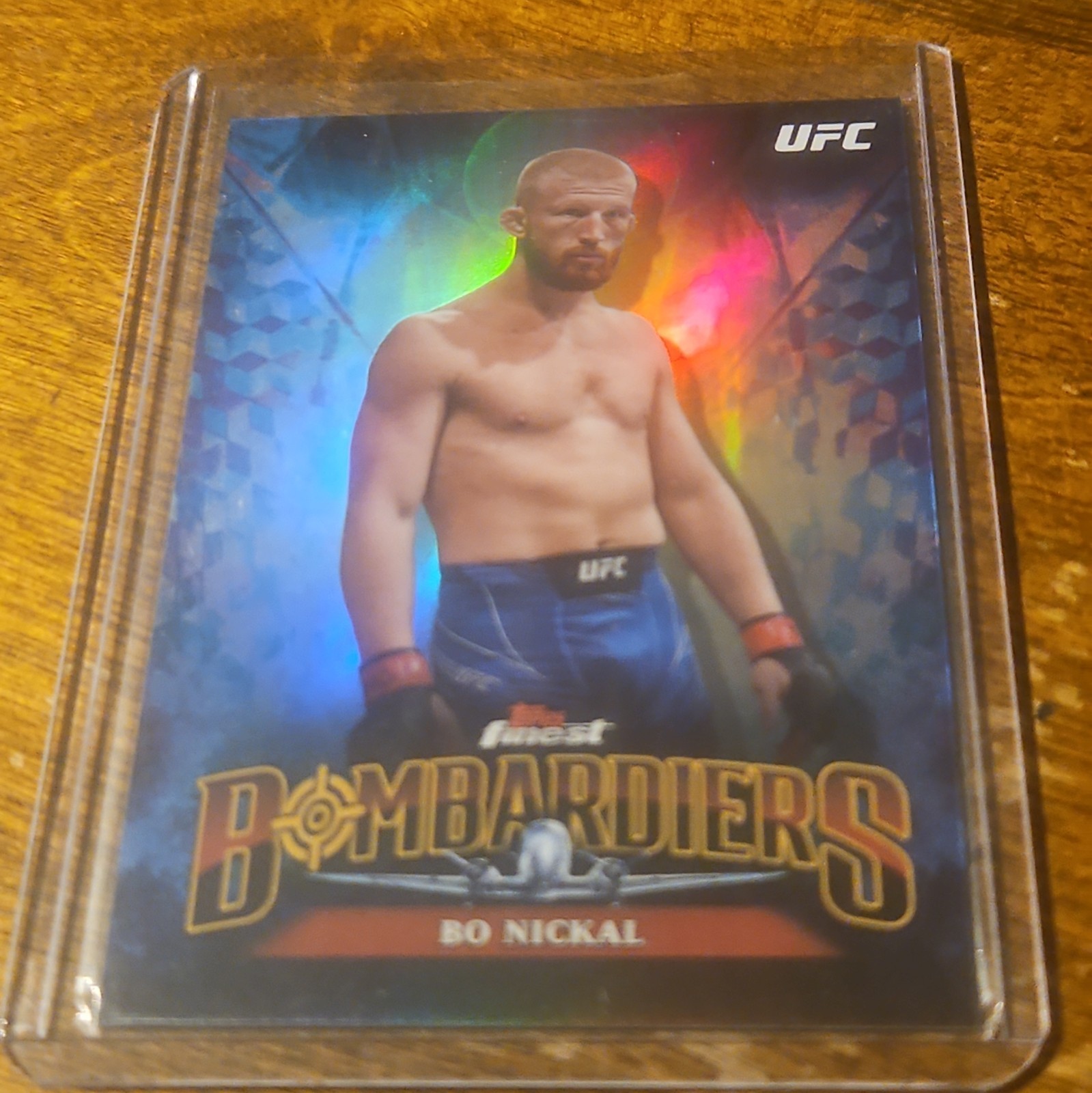 Bo Nickal 2024 Topps Finest UFC  Bombardiers SSP Insert