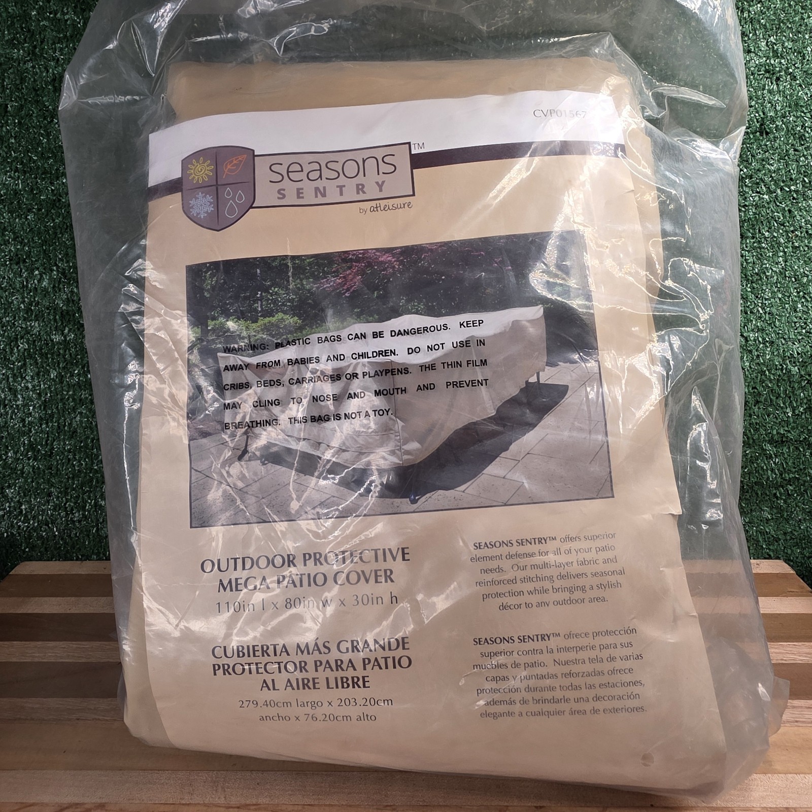 Seasons Sentry Outdoor Protective Mega Patio Cover 110 L x 80 W x 30 H CVP01567 Seasons Sentry Outdoor Protective Mega Patio Cover 110 L x 80 W x 30 H CVP01567