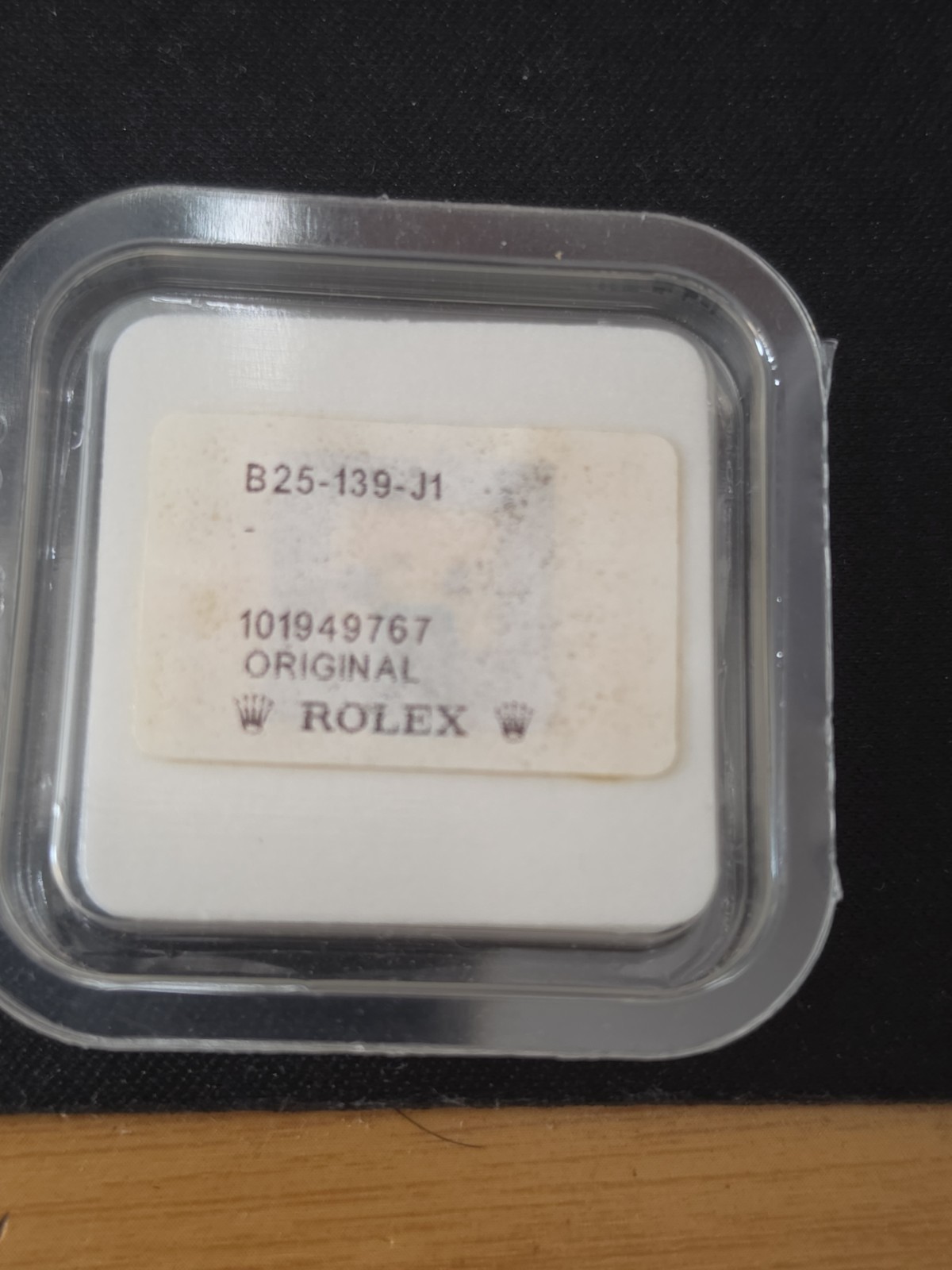 Genuine Vintage Rolex B25-139-J1  Plexy Glas  Chrystal Factory Sealed Package...
