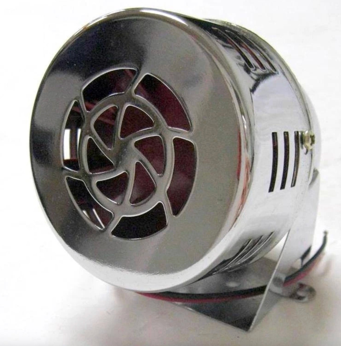 New 50s Type 12v Motor Driven Chrome Air Raid Siren Horn Alarm Car Truck 12 Volt New 50s Type 12v Motor Driven Chrome Air Raid Siren Horn Alarm Car Truck 12 Volt