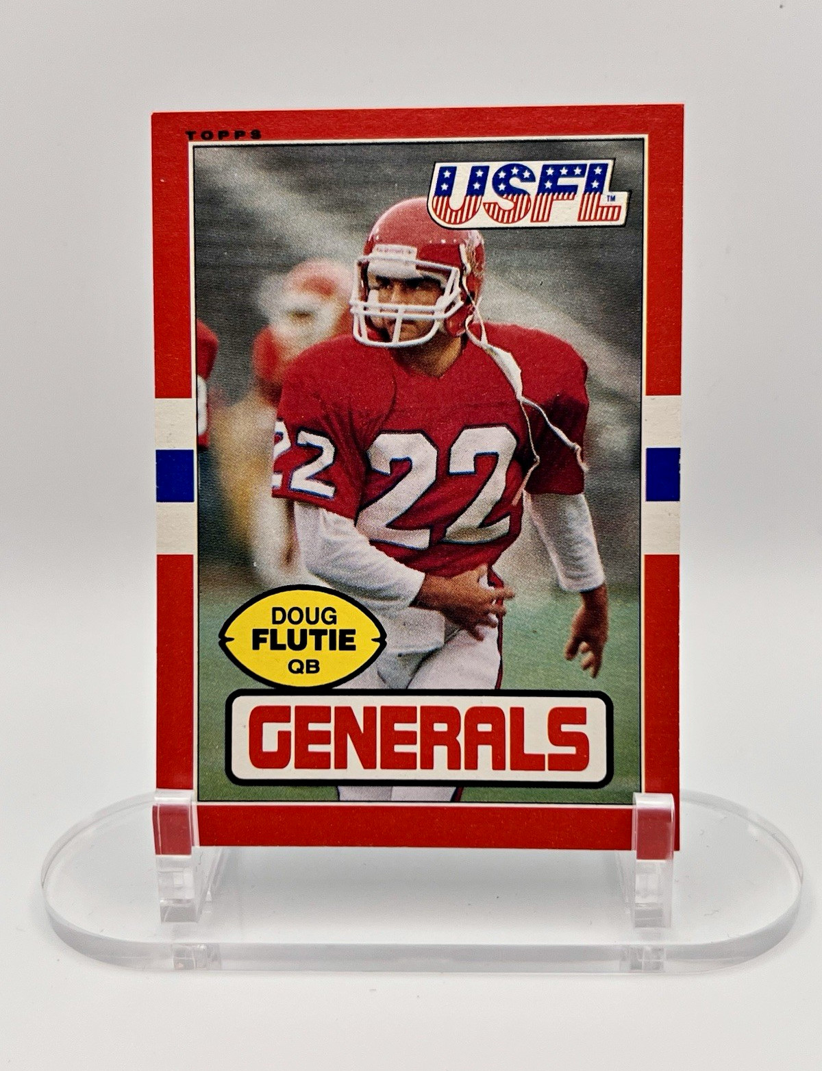 Topps 1985 USFL New Jersey Generals 2-Card Lot Flutie #80, Walker #86 Topps 1985 USFL New Jersey Generals 2-Card Lot Flutie #80, Walker #86