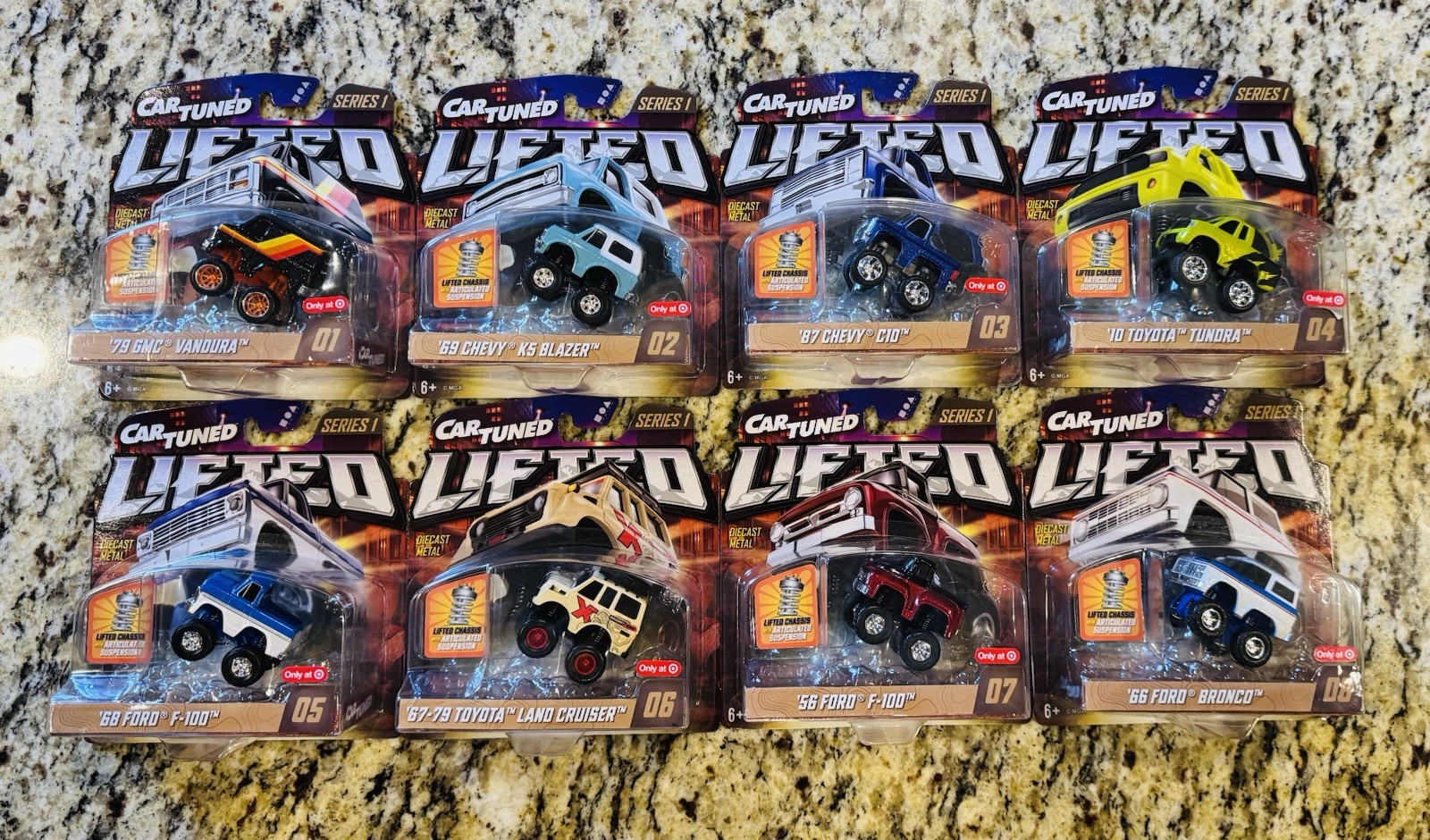 2026 MGA CAR TUNED LIFTED SERIES 1 TARGET EXCLUSIVE COMPLETE SET OF 8 BRAND NEW 2026 MGA CAR TUNED LIFTED SERIES 1 TARGET EXCLUSIVE COMPLETE SET OF 8 BRAND NEW