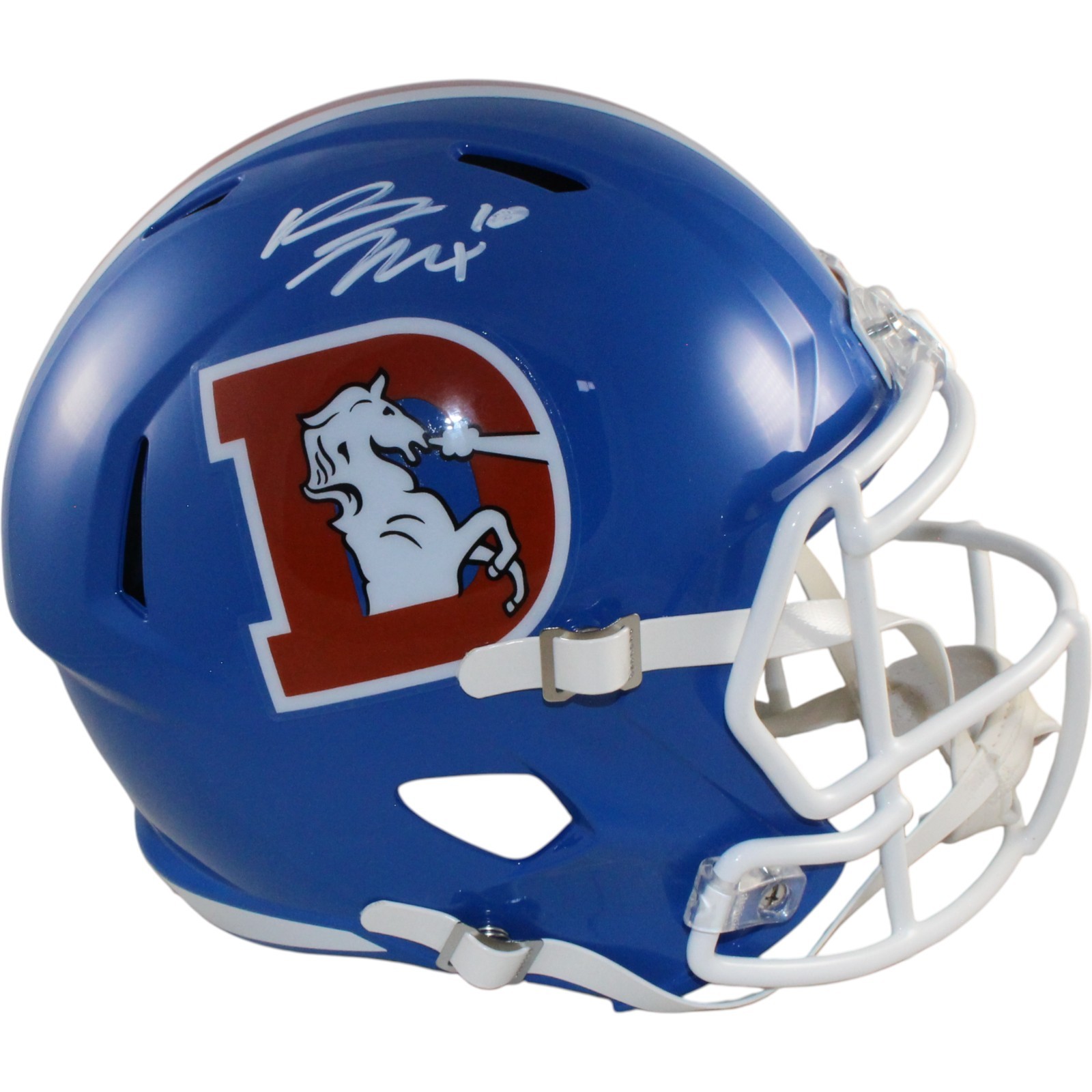 Bo Nix Autographed/Signed Denver Broncos F/S TB Helmet Beckett Witness 55112 Bo Nix Autographed/Signed Denver Broncos F/S TB Helmet Beckett Witness 55112