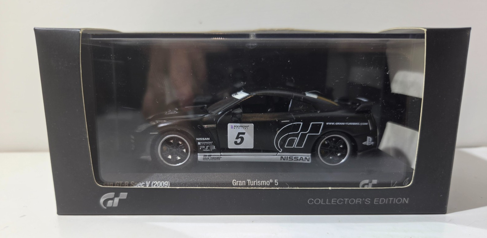 2009 Kyosho Gran Turismo 5 Nissan GT-R Spec V Die-Cast Car 1:43 Scale New In Box