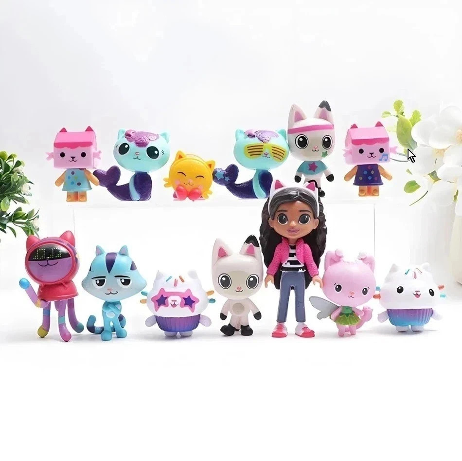 13pcs/set Gabby\'s Dollhouse Action Figure Cute Doll Collection Model Toys 13pcs/set Gabby\'s Dollhouse Action Figure Cute Doll Collection Model Toys