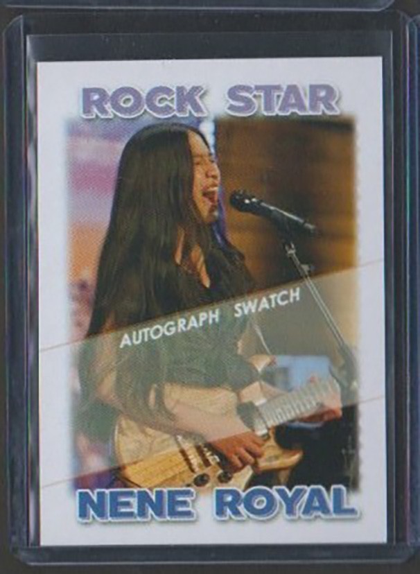 NENE ROYAL Phuket THAILAND ROCK STAR ROOKIE CARD RC w AUTO SWATCH (blank) 4U
