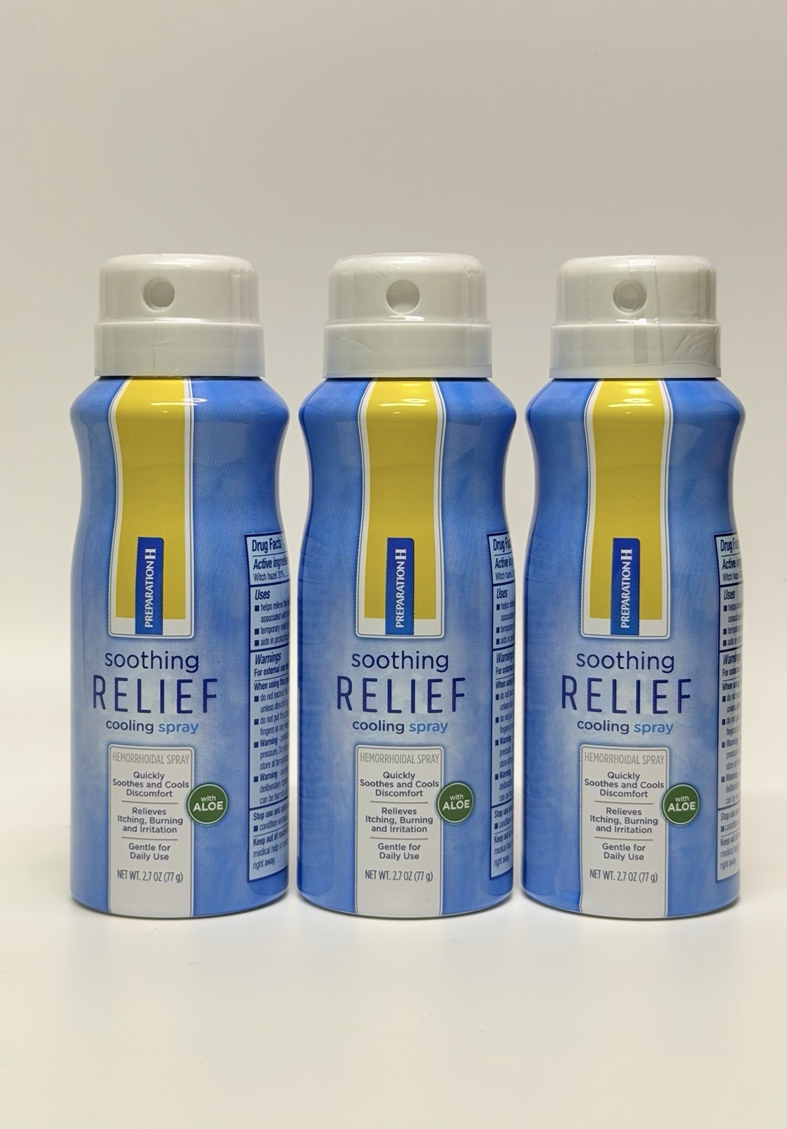 Preparation H Soothing Cooling Relief Hemorrhoidal Spray 2.7 Oz Each ( Pack 3 ) Preparation H Soothing Cooling Relief Hemorrhoidal Spray 2.7 Oz Each ( Pack 3 )