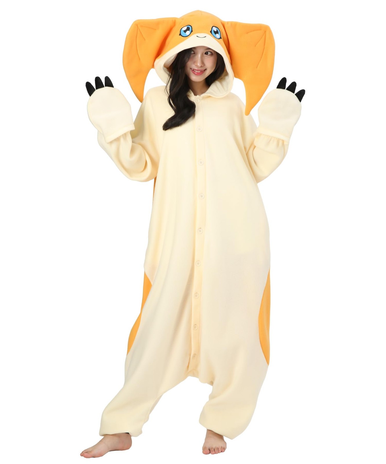 Digimon Patamon Kigurumi SAZAC Fleece Costume Pajamas Jumpsuit Adult Halloween