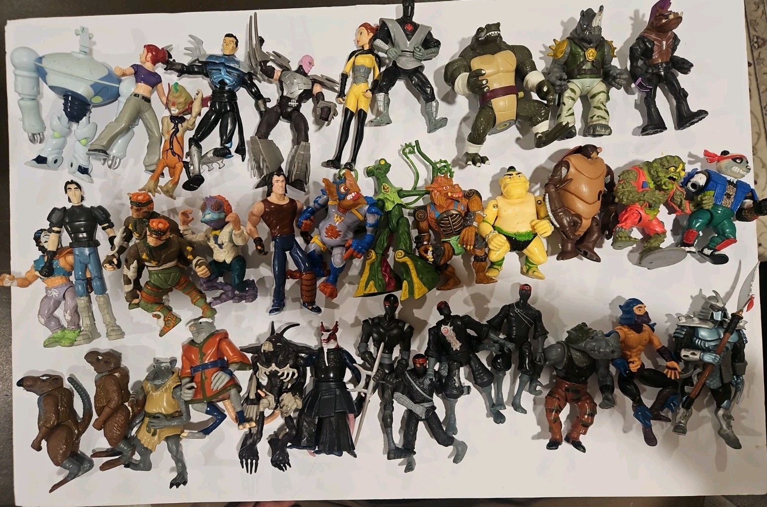 TMNT Lot Vintage To Modern Figures Soft Head Splinter TMNT Lot Vintage To Modern Figures Soft Head Splinter