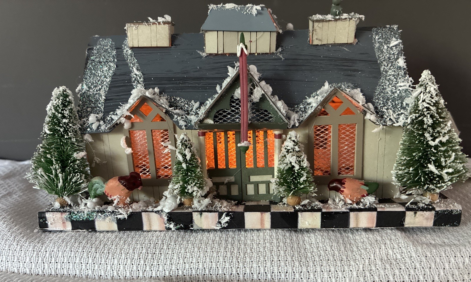 MacKenzie Childs Farmhouse Chicken Palace Lantern House New Katherine’s LIGHTED MacKenzie Childs Farmhouse Chicken Palace Lantern House New Katherine’s LIGHTED